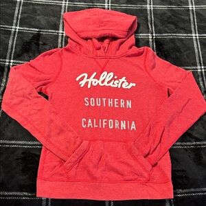 Hollister Vibrant Red Pullover Hoodie